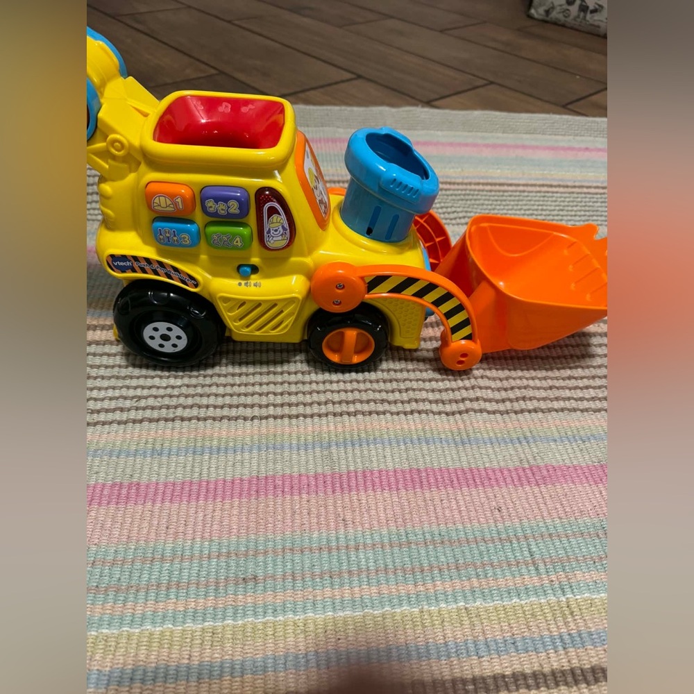 VTech Pop-a-Balls Push & Pop Bulldozer toy & Fisher-Price Tap & Turn Bench - Picture 3 of 5